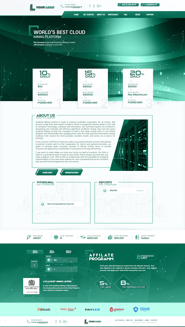 Basic GC HYIP Template 22