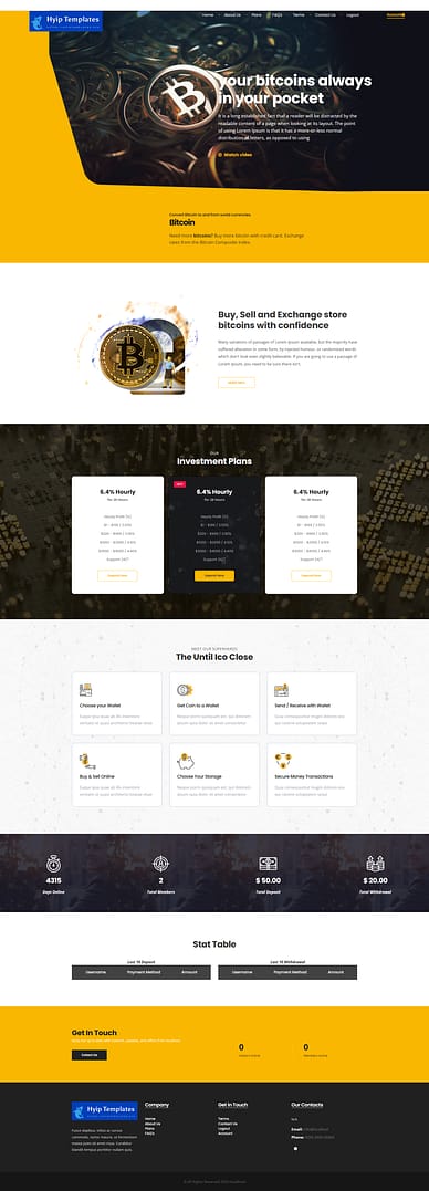 Basic GC HYIP Template 91