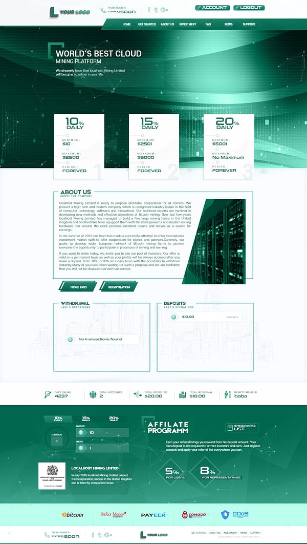 Basic GC HYIP Template 22
