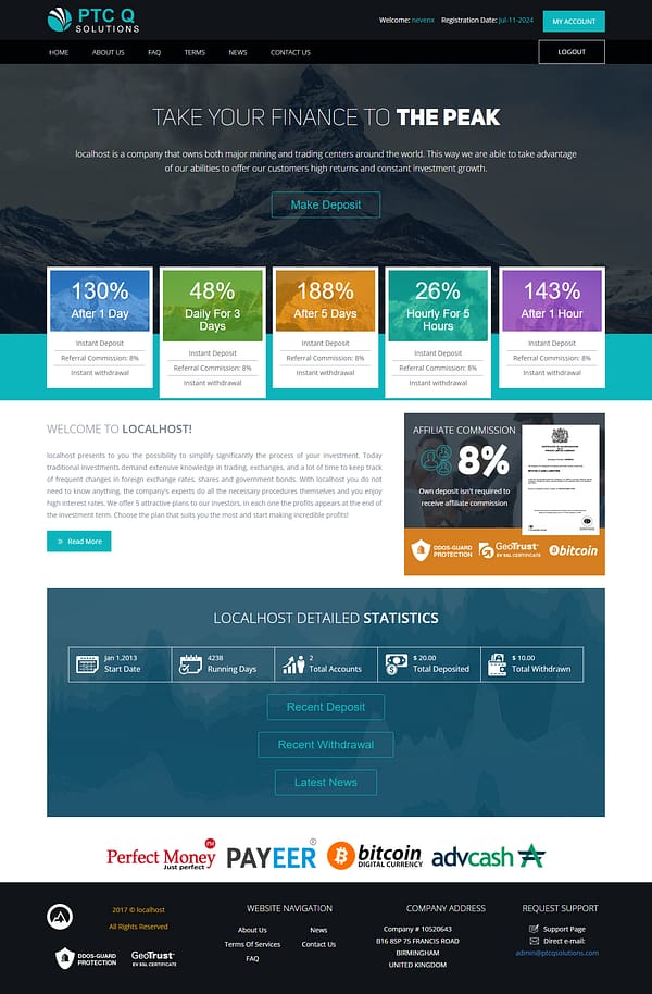 Basic GC HYIP Template 33