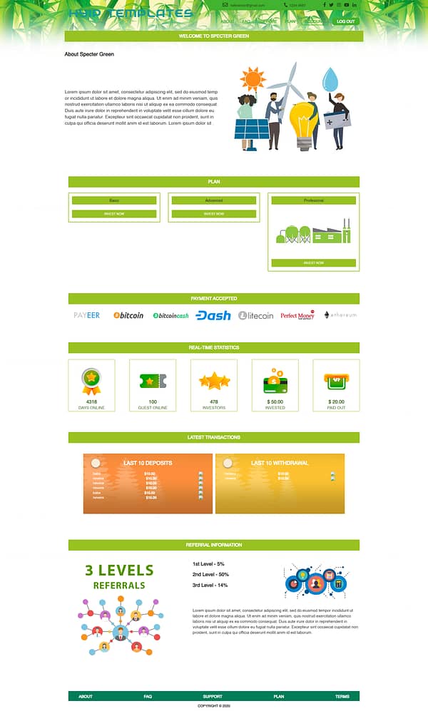 Basic GC HYIP Template 125