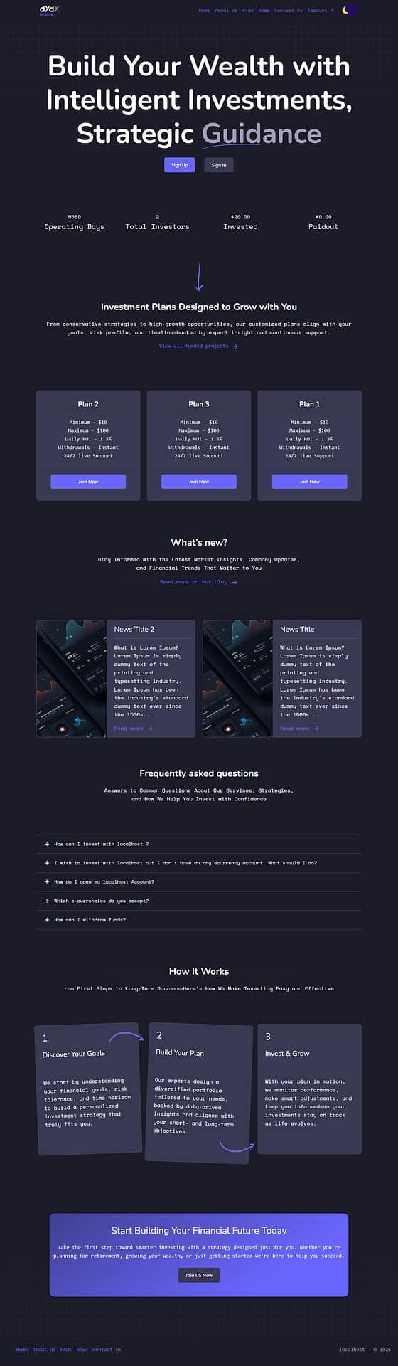 Unique HYIP Template 12